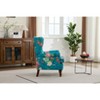 Okak Mid-Century Aesthetic Fabric Lounge Armchair with Floral Design,Leisure Sofa Accent Chair for Living Rooms,Relaxation Areas - 3 of 4