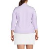 Lands' End Women's 3/4 Sleeve Active Polo Shirt - 2 of 3
