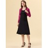 INSPIRE CHIC Women's Elegant Sheer Floral Lace Crop Bolero Shrug - 3 of 4