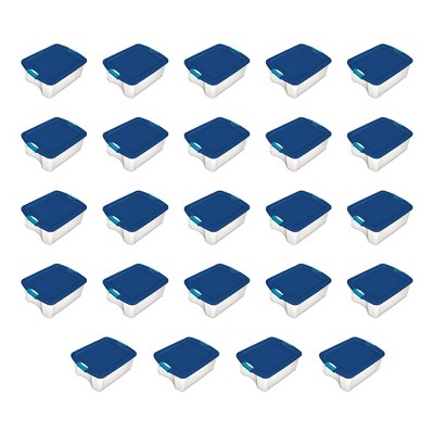 Sterilite Stackable Latch and Carry Plastic Storage Container