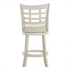 Inspire Q Heath Counter Height Barstool Antique White Finish/Beige Linen - 2 of 4