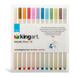 KINGART Metallic Pens 12 Colors - 1 of 3