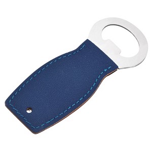 Unique Bargains Stainless Steel Portable Beer Soda Bottle Opener with Leather Handle for Bar Party - 1 of 4