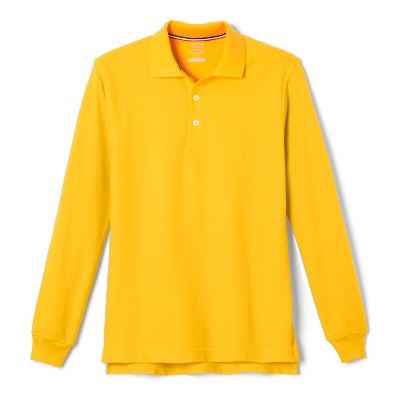 French Toast School Uniform Co-ed Long Sleeve Pique Polo-adult-gold-3xl ...