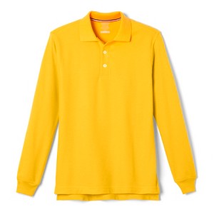 French Toast School Uniform Co-Ed Long Sleeve Pique Polo - 1 of 2
