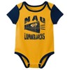 NCAA Northern Arizona Lumberjacks Infant Boys' 3pk Bodysuit - 2 of 4