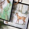 Square Deer Ornament Multicolor 4"H Metal Set of 2 - 2 of 2