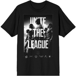 Justice League Unite The League Black Short Sleeve T-shirt - 1 of 1