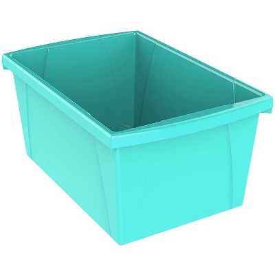 Storex Medium Classroom Storage Bin 16.75" x 11.87" x 8.28" Teal (STX61478U06C)