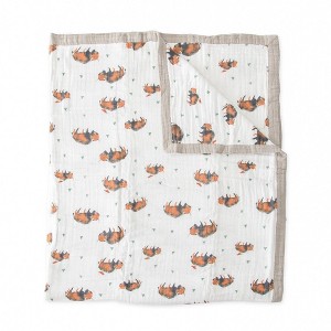 Little Unicorn Cotton Muslin Quilted Throw - 1 of 4