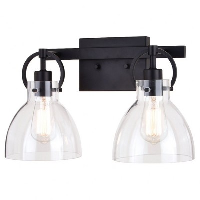 Vaxcel Ogden 2 - Light Vanity in  Matte Black