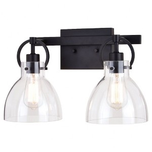 Vaxcel Ogden 2 - Light Vanity in  Matte Black - 1 of 4