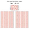 Big Dot of Happiness Pink Checkered Party - Mini Candy Bar Wrapper Stickers - Small Favors - 40 Count - 3 of 4