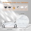 Itopfox 3-Piece Ceramic Marble Trivet Set with Holder, Absorbent and Anti-Slip Hot Dish Mats for Pots and Pans, Stylish Kitchen Accessories - 2 of 4