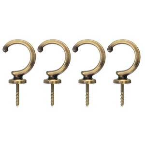Unique Bargains Aluminum Alloy Bedroom Decorative Wall Mounted Curtain Holdback - 1 of 4