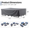 Buenhomino Rectangle Patio Furniture Cover Waterproof Outdoor Dining Table and Chair Cover Anti-UV Outside Sectional Sofa Set Covers - 4 of 4