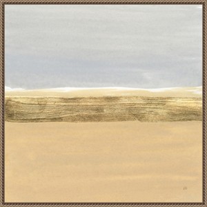 Amanti Art Abstract Gold Beach IV by Chris Paschke Canvas Wall Art Print Framed 22 x 22-in. - 1 of 4
