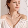 Sterling Silver Triple Long Chain Necklace for Women Fashionable and Exquisite, Suitable for Daily Wear - 2 of 4
