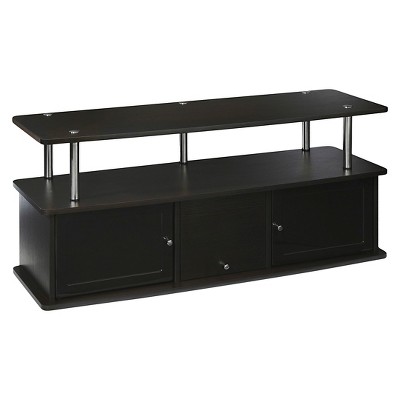 3 Cabinets TV Stand for TVs up to 50" Espresso - Breighton Home