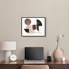 Art Remedy In Shapes and Earth Tones Modern Minimal Abstracts Framed - 2 of 4