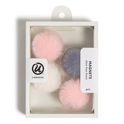 U Brands 4ct Magnets - Mini Pom Poms