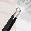 Unique Bargains Round Head Nose Hair Tweezers Eyebrow Clippers Trimmer Black 3.54"x0.39" 1 Set - 4 of 4