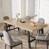 Industrial Dining Table for 6~8 People, 78.7" Long Rectangle Dining Tables, Wooden Kitchen Table - 3 of 4