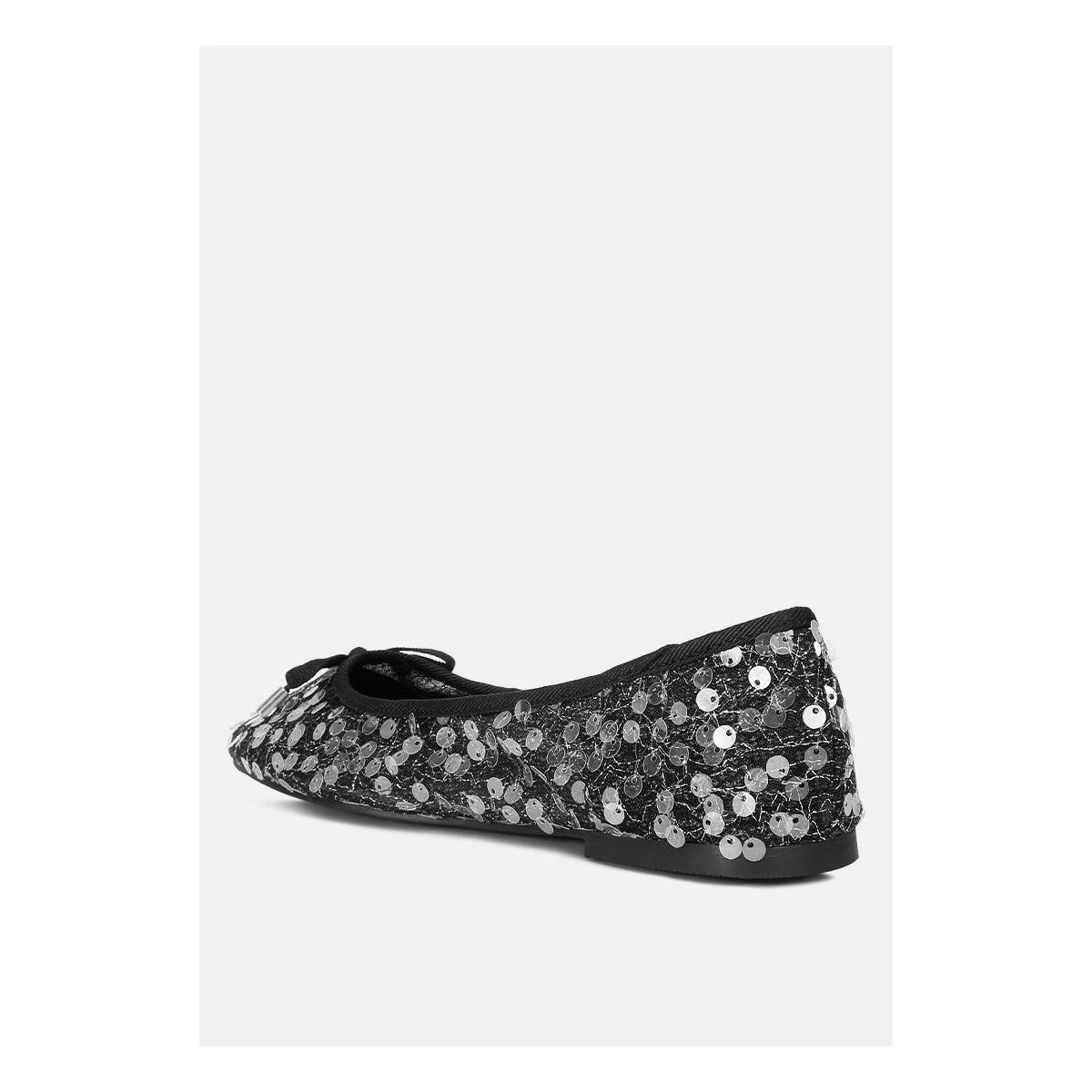 Обувь London Rag Womens Sequin Embellished Sheer Ballet Flats 7 — фото 3