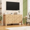 Zstar 6 Drawer Dresser for Bedroom, for Bedroom, Entryway, Hallway, Home Office - 2 of 4