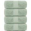 White Classic Luxury 100% Cotton Bath Towels Set of 4 - 27x54" - 2 of 4