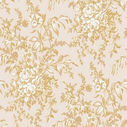 Laura Ashley Picardie Pale Gold Wallpaper - image 1 of 4