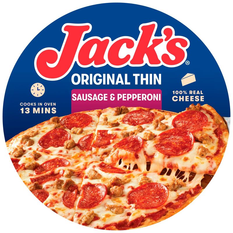 Jack&#39;s Original Sausage &#38; Pepperoni Frozen Pizza - 15oz, 1 of 9