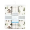Hudson Baby Cotton Swaddle Wrap, Forest Animals, 0-3 Months - 2 of 4