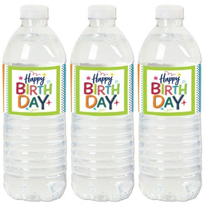 Big Dot Of Happiness Two Cool - Boy - Blue 2nd Birthday Party Water Bottle  Sticker Labels - Set Of 20 : Target