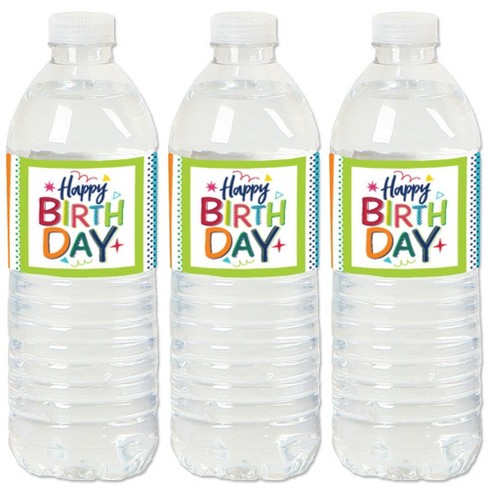 packaged drinking water bottle labels
