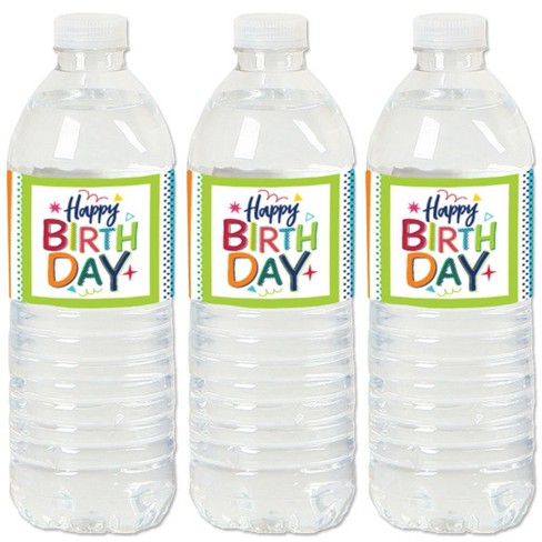 World Awaits - Travel Themed Party Water Bottle Sticker Labels - Set of 20