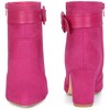 Perphy Women's Buckle Strap Pointy Toe Block Heel Ankle Boots - 2 of 3