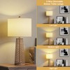 Maxax Rattan Boho Geometric Nightstand Lamp - 4 of 4