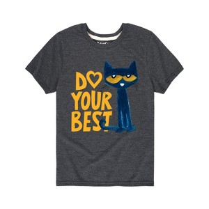Boys' - Pete The Cat - Pete Do Your Best Short Sleeve Graphic T-Shirt - 1 of 4