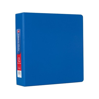 Staples Heavy Duty 2" 3-Ring Non-View Binder Blue (24655) 82692