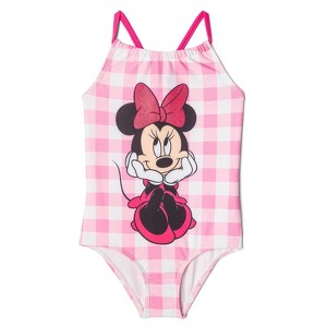 Disney Mickey Mouse & Friends One Piece Bathing Suit UPF 50+ Infant - 1 of 4
