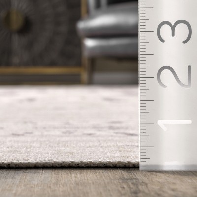 Eco-Friendly Ariana Abstract Gray Synthetic Area Rug 4' x 6'