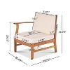 FIONECA 5-Piece Outdoor Sofa Set, Cream Cushioned Patio Conversation Furniture with Coffee Table, PE Rattan Sectional for Garden, Backyard, Balcony - 3 of 4