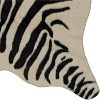 HomeStock FAUX COW HIDE MINI ZEBRA IVYBLK, Tufted and Printed, Transitional - 3 of 4