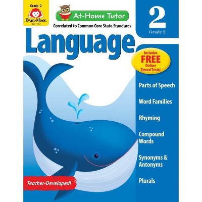 At Home Tutor Language, Grade 2 - (At-Home Tutor) by  Evan-Moor Educational Publishers (Paperback)