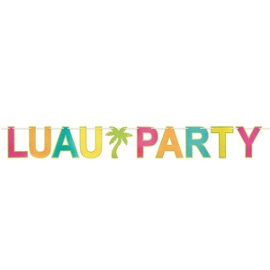 Beistle Luau Party Streamer, 8.25" x 7', (1/Pkg) Multicolored - 1 of 2