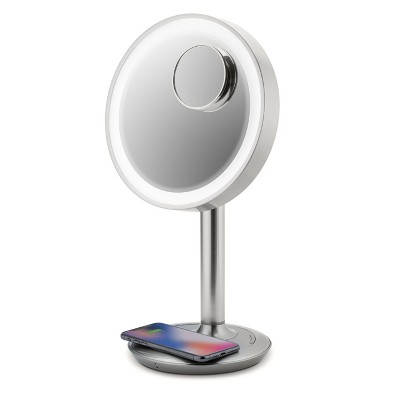 iHome 9" LUX POWER Lighted LED Vanity Makeup Mirror with  Bluetooth Audio