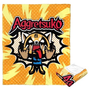 Aggretsuko Rock On Silk Touch Throw Blanket - 1 of 4