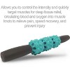 5 in 1 Foam Roller Set with Hollow Core Deep Tissue Massager, Muscle Roller Stick, Stretching Strap, Spikey Plantar Fasciitis Ball, and Car - 3 of 4