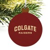 Colgate University Raiders Logo Wood Christmas Tree Holiday Ornament - 4 of 4